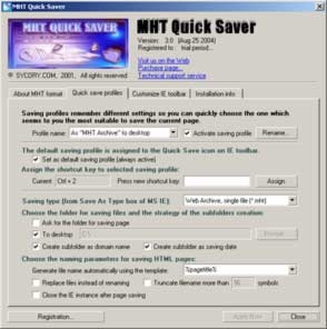 MHT Quick Saver Screenshot